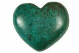 Polished Malachite & Chrysocolla Heart - Peru #250302-1